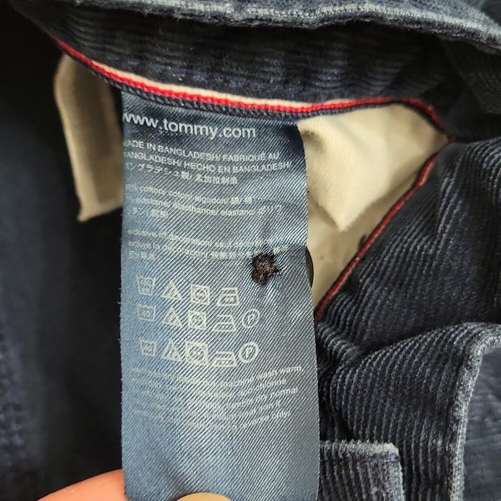 Tommy Hilfiger Men's Cotton Corduroy Straight Leg Pants Navy Blue 30x32 - Picture 6 of 6